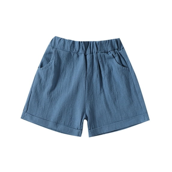 Ketyyh-chn99 Toddler Girl Shorts Baby Girl Ruffle Shorts Shorts Newborn Baby Girls Boys Pants Cotton Linen Blend Cute Floral Triangle Shorts Toddler Clothes Navy Size 12-18 Months