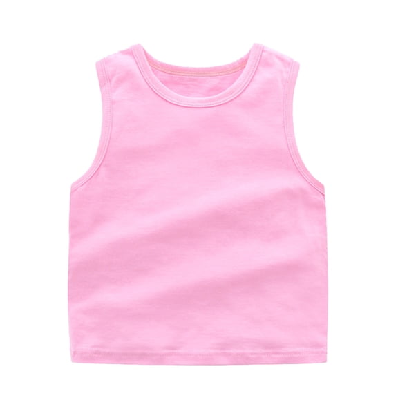 Ketyyh-chn99 Toddler Girl Tank Tops Cute Tops for Teen Undershirts Cami Toddler Baby Boy's Sleeveless Kids Girls Summer Basic Cami Shirts Cotton Athletic Undershirts T-Shirts Vest Pink,4-5 Years