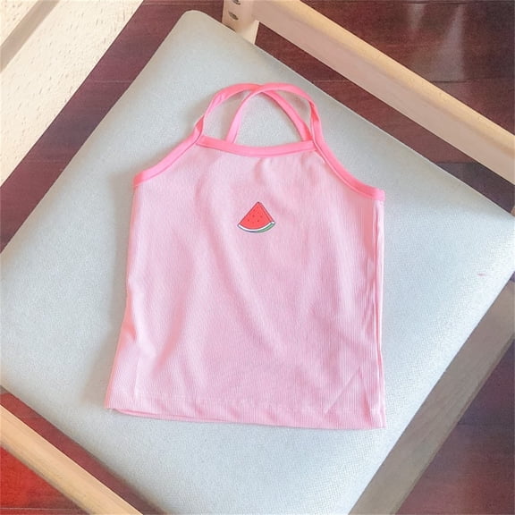 Ketyyh-chn99 Toddler Girl Tops Cute Tops for Teen Undershirts Cami Baby Sleeveless Tank Tops Undershirt Unisex Cotton Shirts Tees Vest Pink,2-3 Years