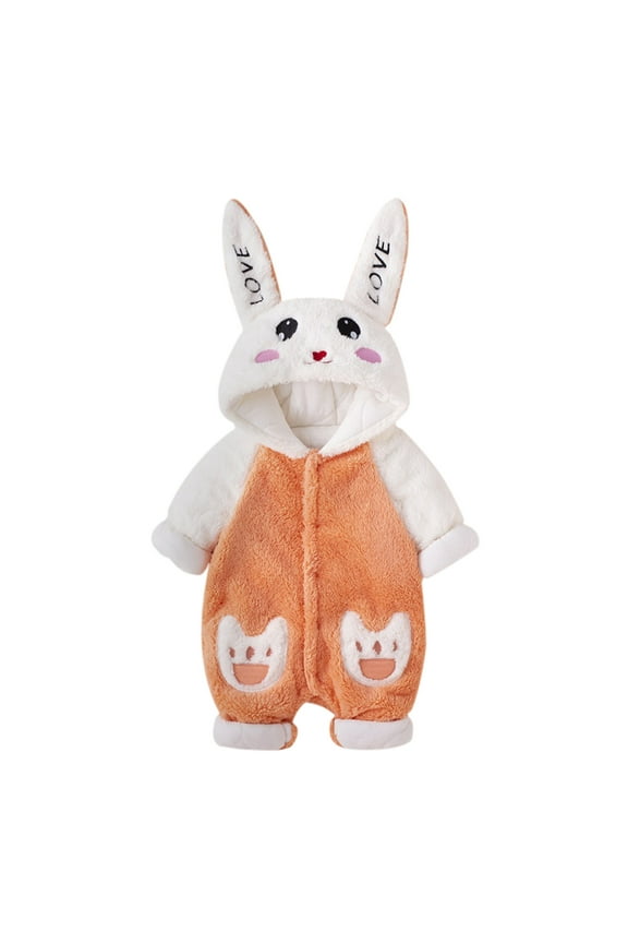 Youth Jackets Baby Girl Boy Cute Animal Long Sleeves Rabbit Ears Hooded Boys Large Winter Jacket