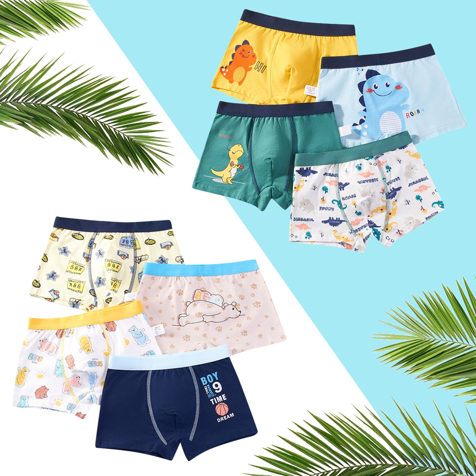 Pack De 5 Bóxers Para Niño CM-Kid - Algodón Suave, Diseño Con Coches Coloridos, Talla única