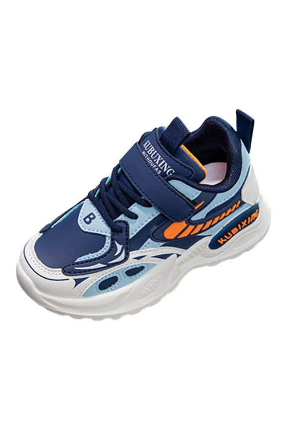 Toddler/Little Kid Girls Running Shoes Kids Slip-On Sneakers for Boys & Girls Wide Tennis Shoes with Arch Support for Running Walking Size for US 2.5,Blue