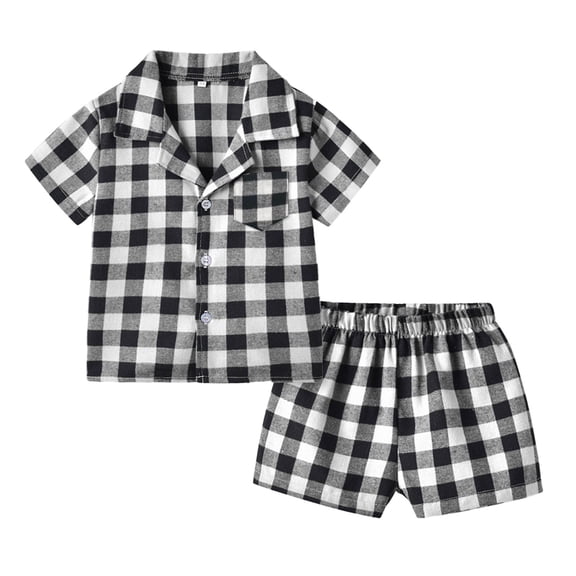 Ketyyh-chn99 Toddler Pajama Set, 2-Piece Baby Girl Pajamas Silk Stain Pjs Summer Shirt Tops Shorts 2piece Set Toddler Kids Little Girl Nightgown for 4-5 Years,Black
