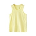 thumbnail image 1 of Ketyyh-chn99 Toddler Tank Top Vest Tops for Teen Girls Toddler Kids Girls Dance Tank Top Racerback Crop Tank Top Soild Sleeveless Sports Dance Top Size for 4-5 Years,Yellow, 1 of 3