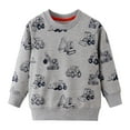 thumbnail image 1 of Ketyyh-chn99 Toddler Truck Shirt Toddler Boys Cars Printing Causal Round Neck T Shirt Sweatshirt Long Sleeved Top Children's Clothing Hoodie Big Hood Baby Boy Sweaters Size for 5-6 Years,Grey, 1 of 6