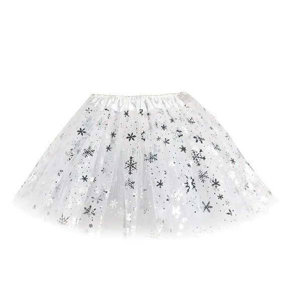 Ketyyh-chn99 Toddler Tutu Outfit Baby Toddler Girl Tulle Skirt Kid Girls Tutu Skirts Birthday Holiday Party Solid Color Short Skirt for 2-12 Years,White