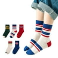 thumbnail image 1 of Ketyyh-chn99 Toddlers Kids Non Slip Socks Slippery Crew Socks for 5 Pairs Children Boys Girls Socks for 12-16 Years,Red, 1 of 3