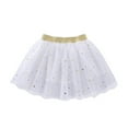 thumbnail image 1 of Ketyyh-chn99 Tutu Skirt for Toddler Girls Toddler Tutu Dresses for Birthday Party Wear Fluffy Tulle for 12-24 Months,White, 1 of 3