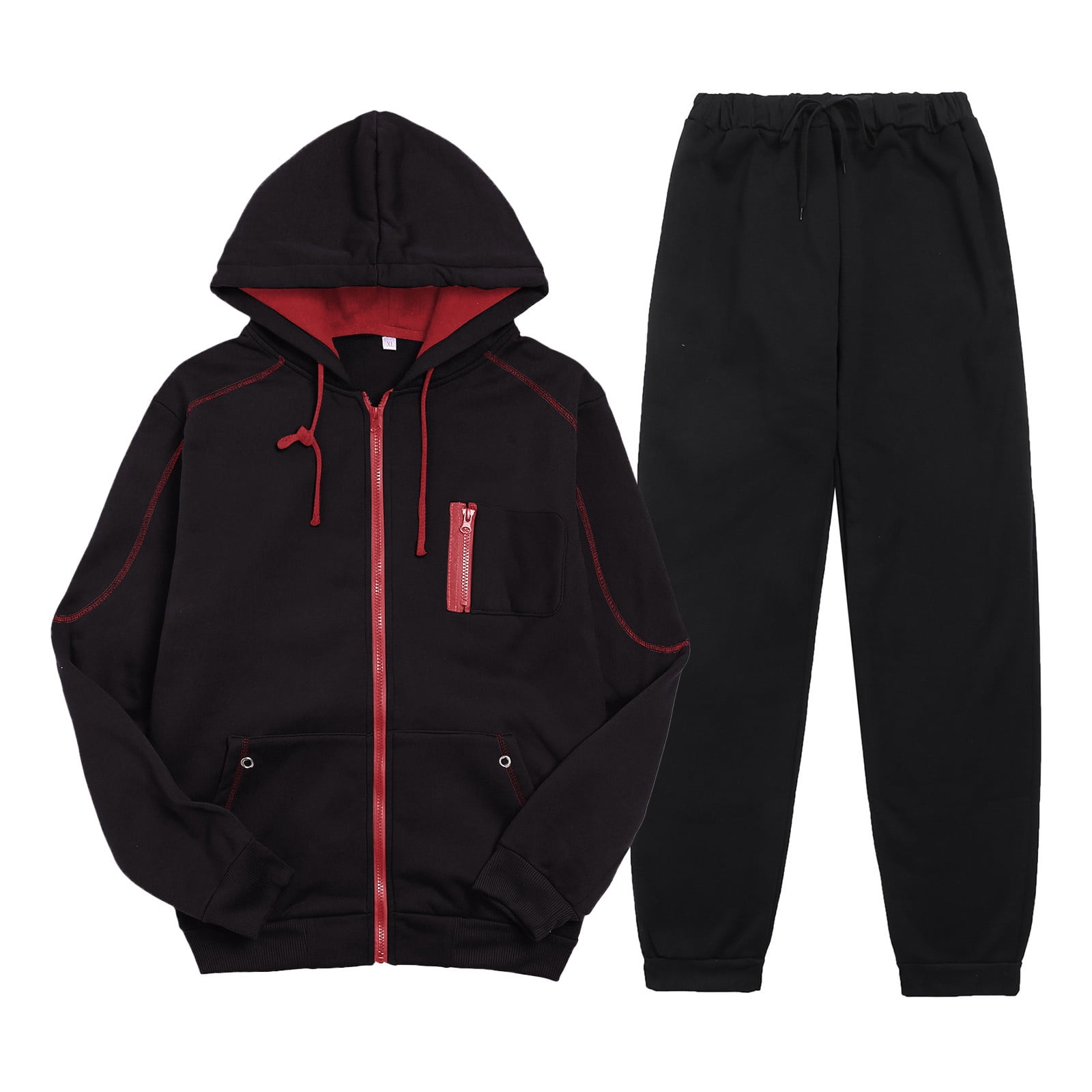 Ketyyhchn99 Velvet Track Suits for Men Set Tracksuit Men,Casual Outfit