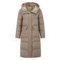 thumbnail image 1 of Ketyyh-chn99 Warm Winter Jacket Hooded Zip Up Thickened Long Jacket Maxi Parka Coat B,L, 1 of 4