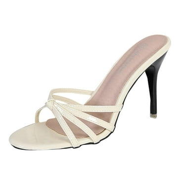 Ketyyh-chn99 Wedges Heels for Women Heels Ladies Platform Heels heels Sandals for Women Comfy Open Toe Block Heeled Sandals Beige,8