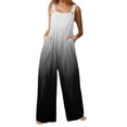 thumbnail image 1 of Ketyyh-chn99 Wide Leg Jumpsuits for Women Overall Dressy Jumpsuit Tops Casual Summer Dressy Romper Sleeveless Wide Leg Long Pants Outfits White,2XL, 1 of 5