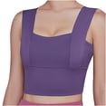 thumbnail image 1 of Ketyyh-chn99 Women Push Up Bra Gifts for Women 2024 Sports Bra Wirefree Yoga Bras Tank Top Push up Purple,L, 1 of 5