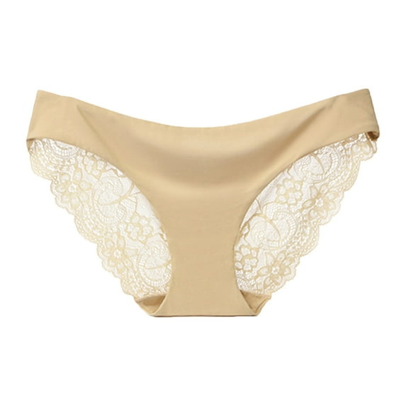 Ketyyh-chn99 Women Underwear Comfort Stretch Brief Panties Beige,L