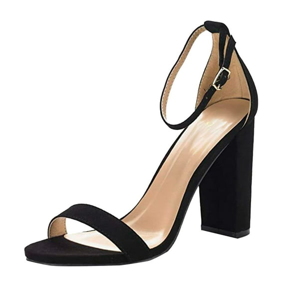 Ketyyh-chn99 Women's Sandals Shoes Ladies Slippers Women's Wedge Sandals Open Toe Fashion Dress Shoes for Woman Lady Dance Evening Party Black,6.5