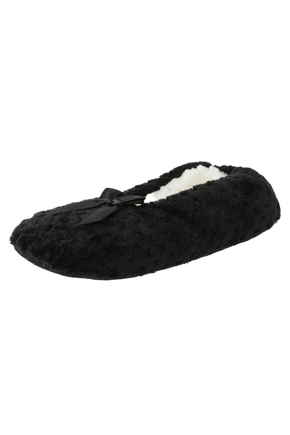 Women's Shoe Cozy House Slippers for Women Men Fuzzy Indoor House Shoes Black,37