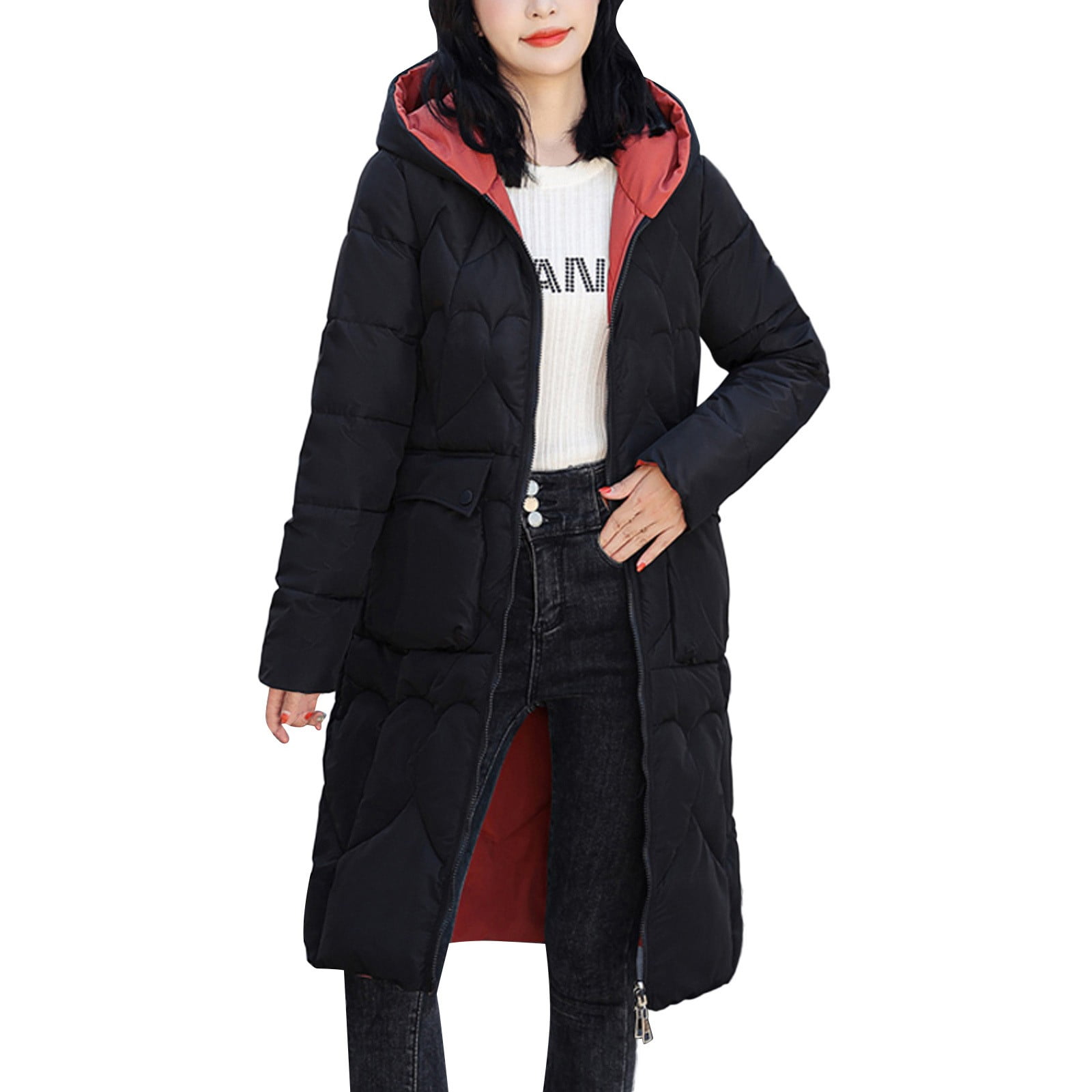 Puffer Coat Oversized Parka Damen Winter WenVen Women's Puffer