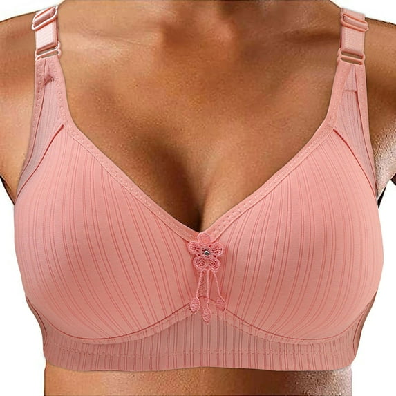Ketyyh-chn99 Womens Bras 2024 Fashion 2024 Seamless Sleepwear Yoga Wireless Bras for Women Pink,44