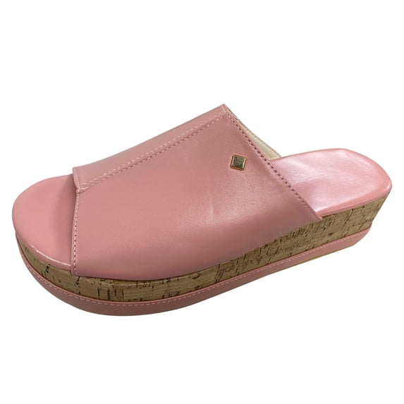 Ketyyh-chn99 Womens Platform Sandals Shoes Ladies Slippers Women's Platform Strappy Heels Open Toe Ankle Strap Square Party Sandals Y2K Dress Shoes Pink,9.5