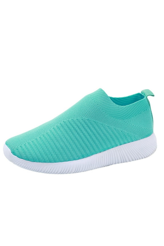 Womens Shoes Comfort Slip On Sneaker, Wide Width Available Green,40