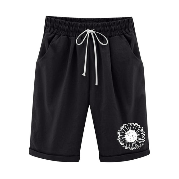 Ketyyh-chn99 Womens Summer Clothes Summer Outfits Summer Active Shorts for Women Running Shorts Workout Sport Layer Yoga Shorts Black,S