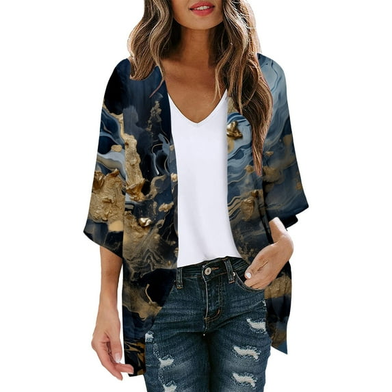 Ketyyh-chn99 Womens Tops Casual Draped Knit Relaxed Open Front Cardigan Yellow,XL