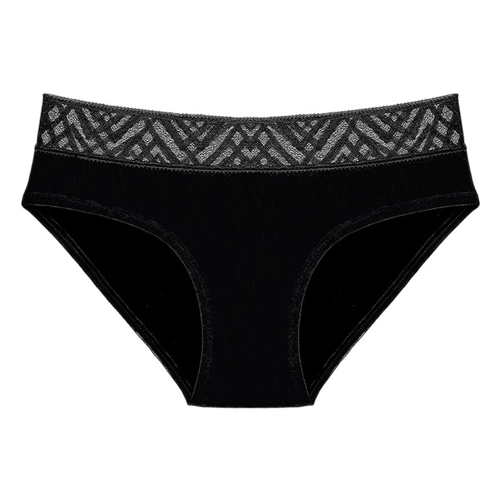 Ketyyhchn99 Womens Underwear Briefs Seamless Underwear VShape Panties for Ladies Black,XS