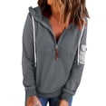 thumbnail image 1 of Ketyyh-chn99 Womens Zipper Hoodie Coat Lightweight Zip up Hoodie Sweatshirt Casual Fall Clothes Grey,S, 1 of 5