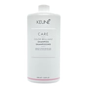 Keune Care Color Brillianz Shampoo , 33.8 oz Hair - Pack of 1 w/ SLEEKSHOP Teasing Comb