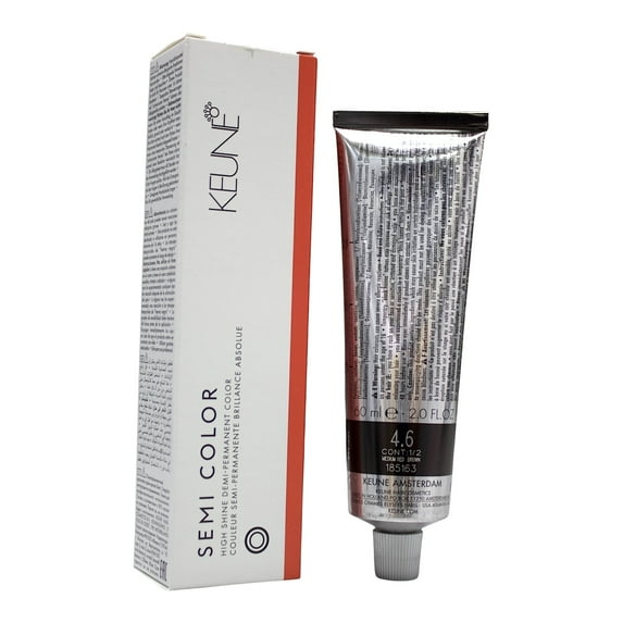 Keune Semi Color 4.6 Demi-Permanent Color Medium Red Brown 2 Oz