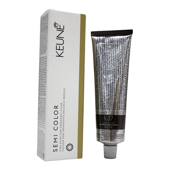 Keune Semi Color 6.37 Demi-Permanent Color Dark Espresso Blonde (Gold Violet) 2 Oz