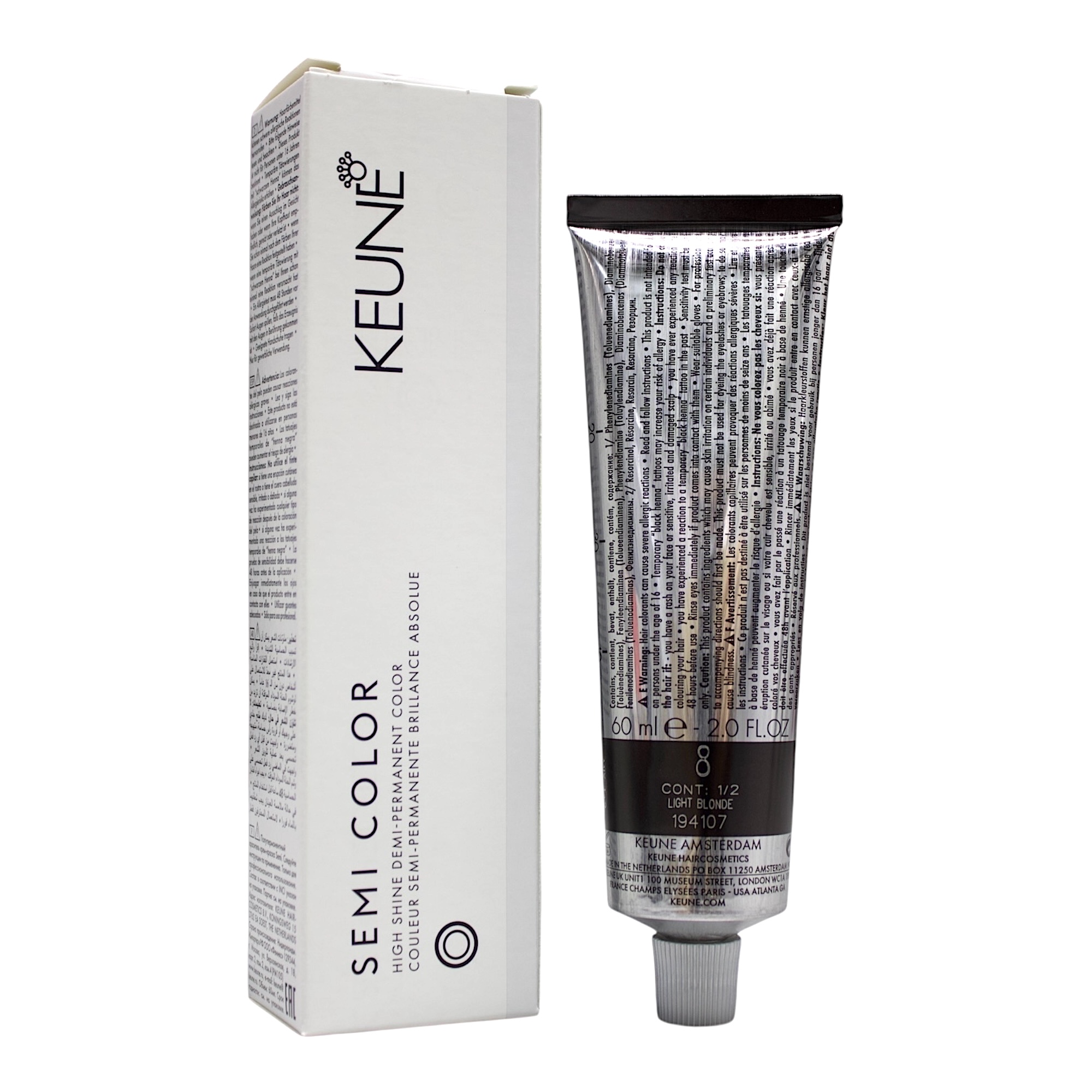 Keune Tinta Color Permanent Hair Dye - 9 Very Light Blonde, 60ml Tube With Argan Oil, Paraben-Free
