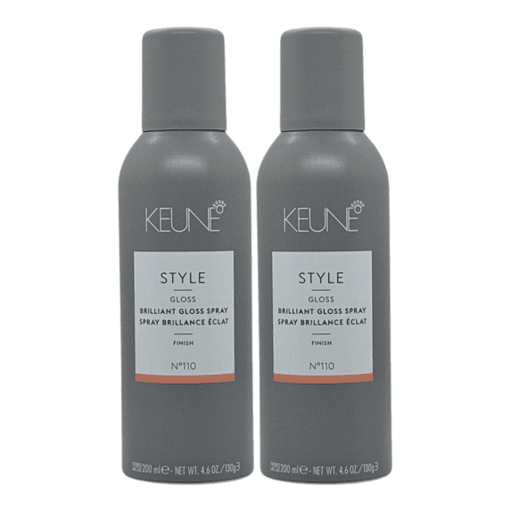 Keune Style Brilliant Gloss Spray Hairspray 5.7 Oz (Pack of 2)