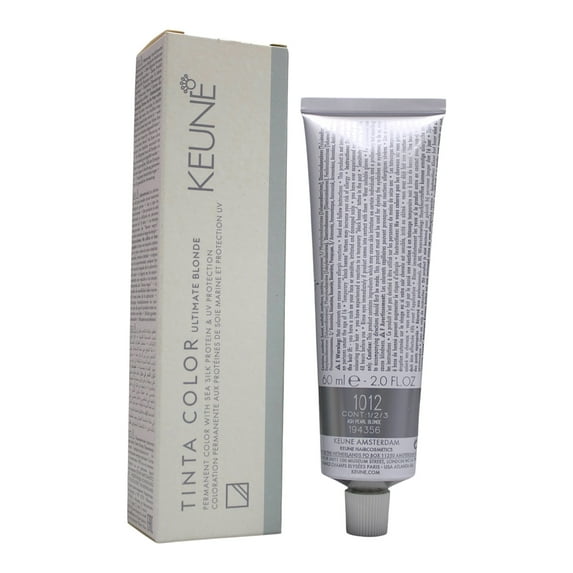 Keune Tinta Color 1012 Permanent Color ASH Pearl Blonde 2 Oz