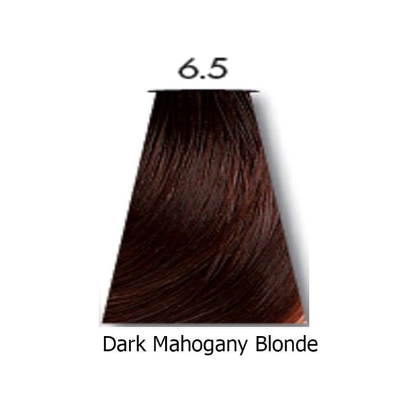 Keune Tinta Color 6.5 Dark Mahogany Blonde Silk Protein Hair Color Black Tube 2.1 Ounce 60 Milliliters