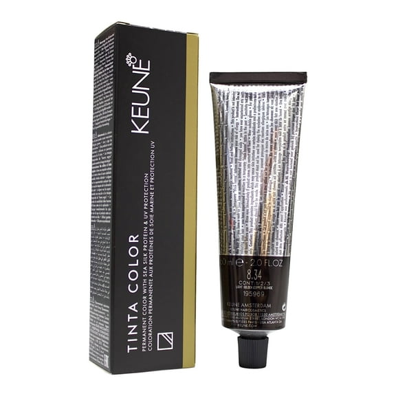 Keune Tinta Color 8.34 Permanent Color Ligth Golden Copper Blonde 2 Oz