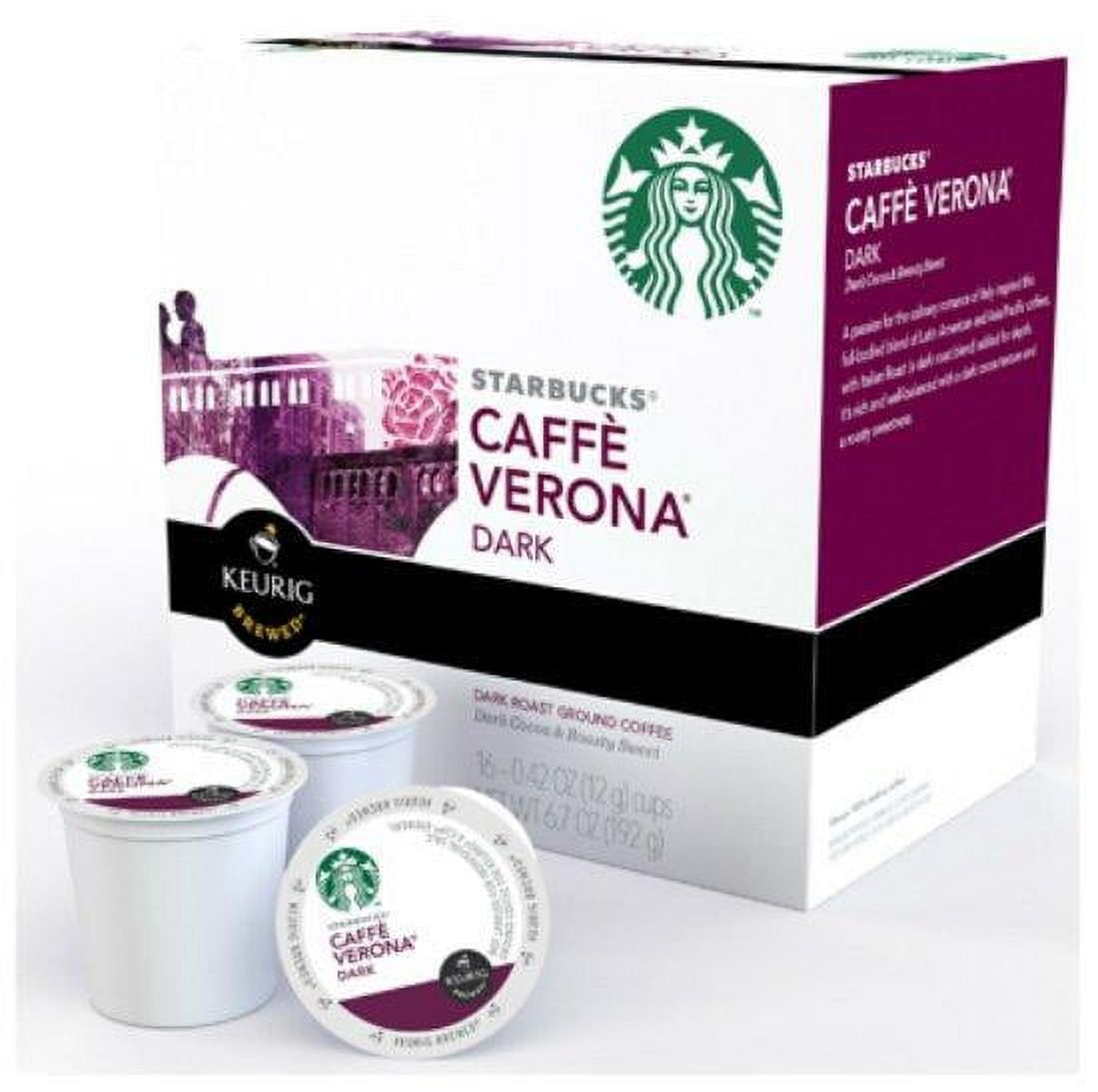 Keurig 112148 Starbucks Caffe Verona Coffee Dark Roast Single Serve K