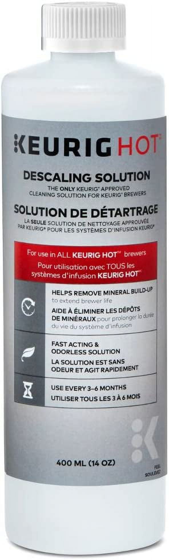 Keurig 14 Ounce Descaling Solution, Set of 3, White