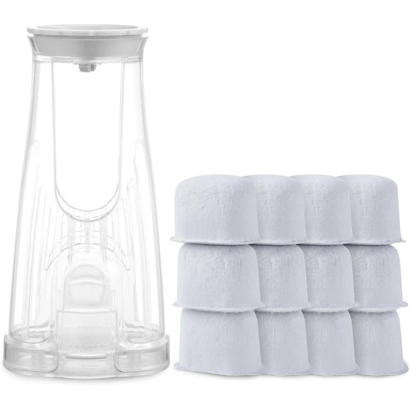 Keurig 2.0 Filter Replacement for K Duo, K200 K250 K350, K-Duo Essentials, K-Compact Single Serve Coffee Maker with Rear Reservoir Short Filter Holder and 12 Water Filter Refill Cartridges