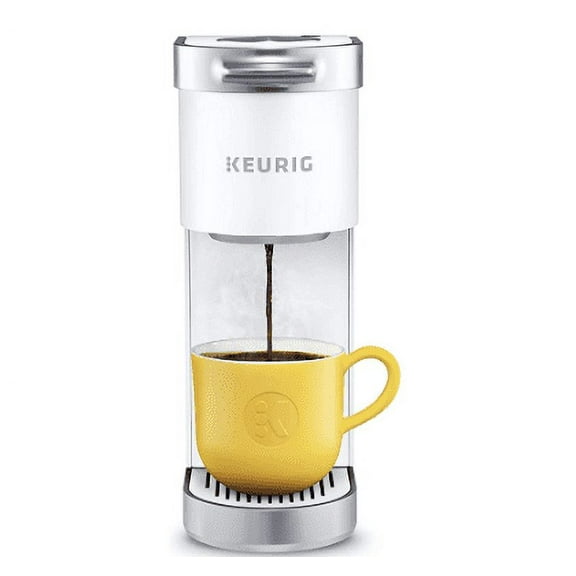 Keurig K-Mini Plus Coffee Maker, Single Serve K-Cup Pod Coffee Brewer, Comes With 6 to 12 oz. Brew Size, K-Cup Pod Storage, and Travel Mug Friendly, White