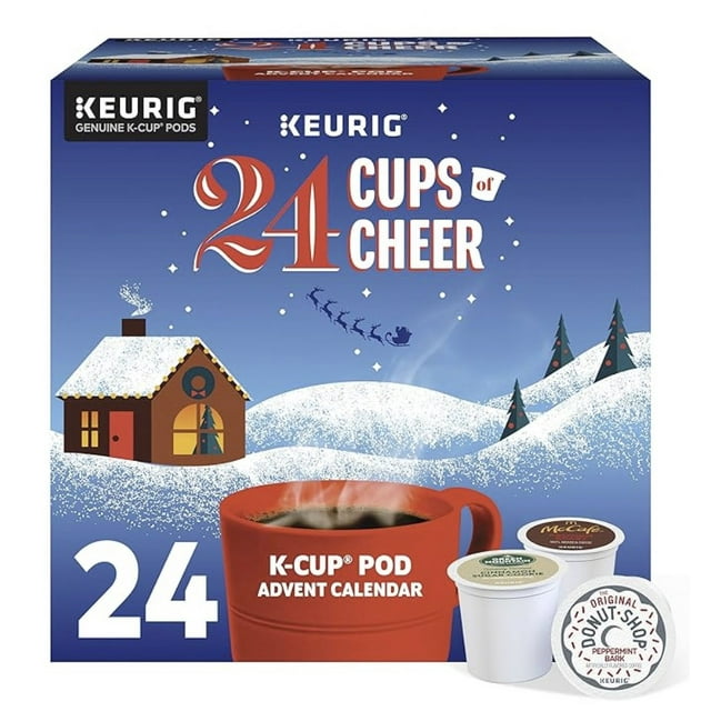 Keurig Coffee Christmas KCup Pack, 24 Count Hot Cocoa Countdown