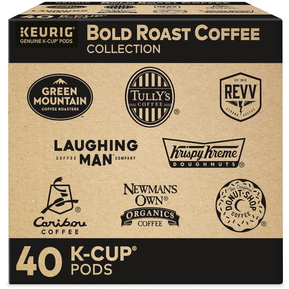 Keurig Bold Roast Coffee Collection, Keurig Single -Serve K-Cup Pods Variety Pack, 40 Count