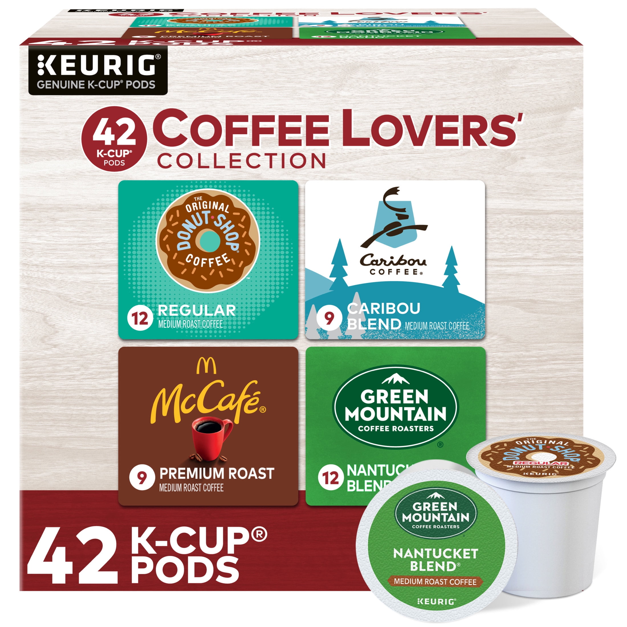 Keurig Coffee Lovers' Collection Variety Pack K-Cup Coffee Pods, 42 Count
