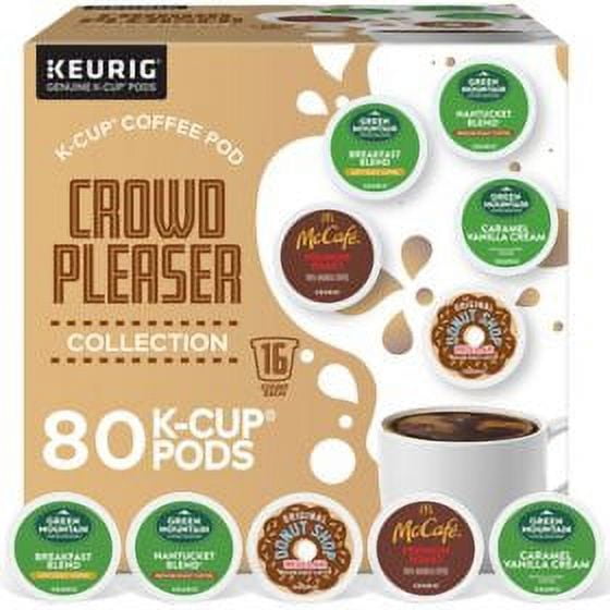 Keurig Crowd Pleaser Variety Pack, Single Serve Pods, 80 count.pack of 2