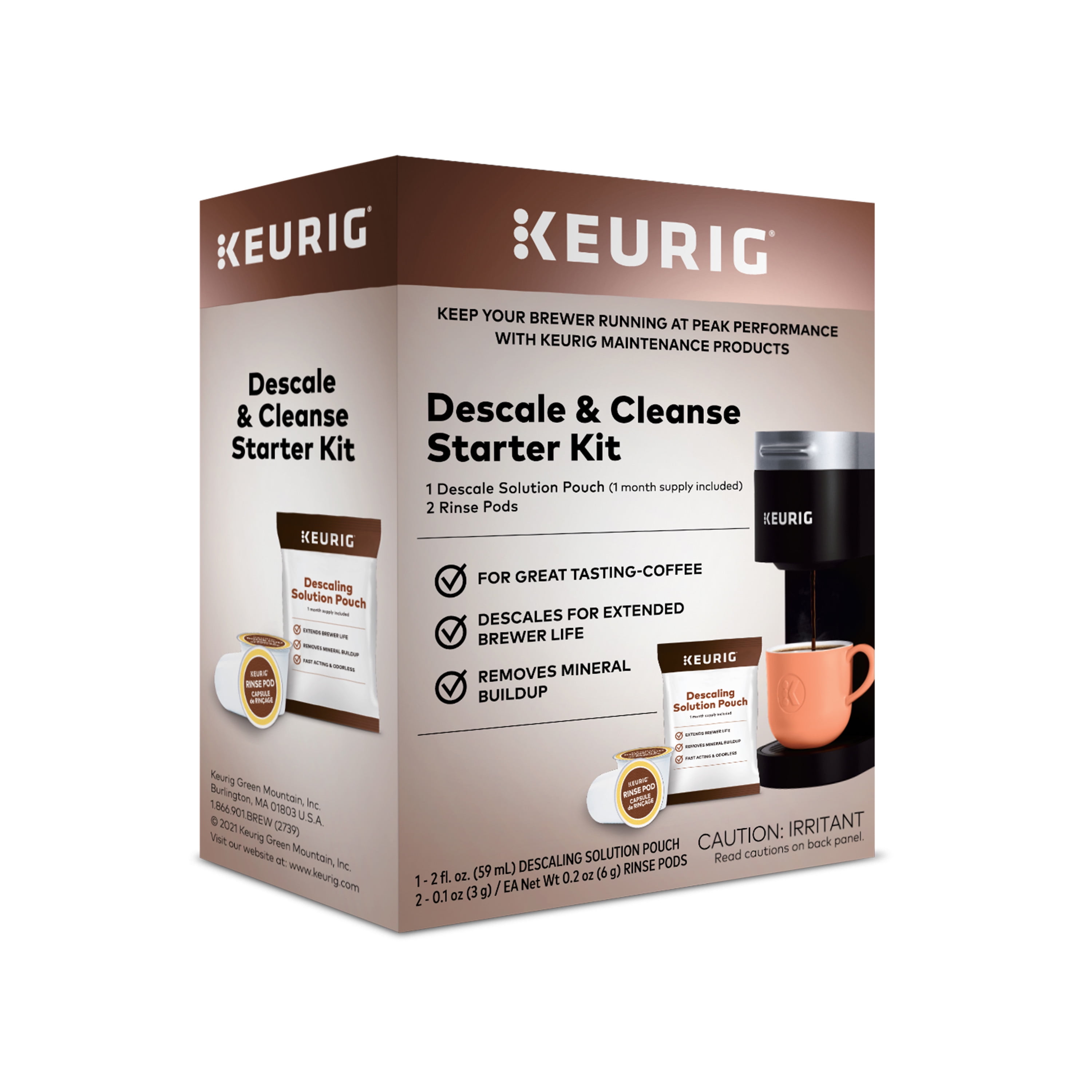 Keurig Descale and Cleanse Starter Kit for Keurig Brewers