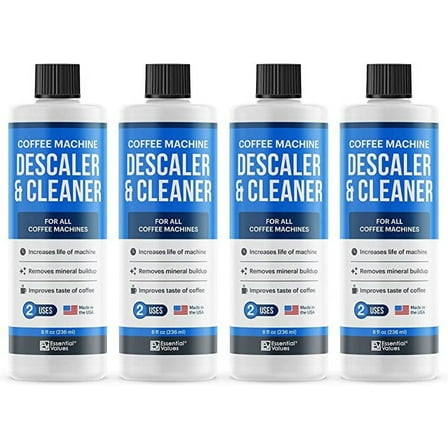 Keurig Descaler & Cleaner (8 Uses) - Compatible with Breville, Nespresso - Made in USA