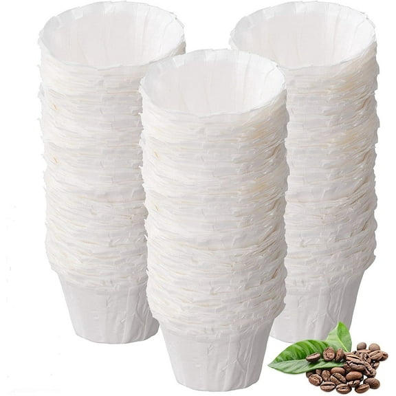 Meidiya 100pcs Disposable Coffee Paper Filters, Keurig K Cup Paper Filters for Keurig Single Brewer K-cup Coffee Pods,Fits All Brands K Cups