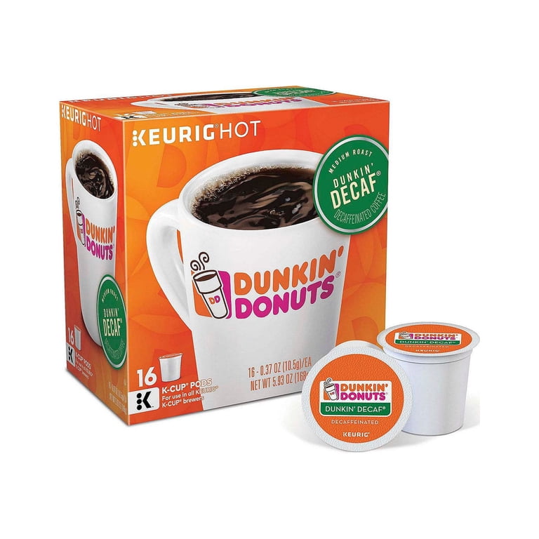 Keurig Dunkin, Decaf Coffee 16-Ct. K-Cup Pods - Walmart.com