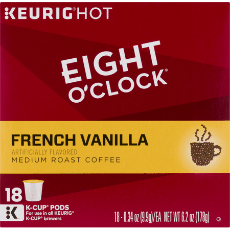 Keurig Eight O Clock Keurig Hot Coffee, 18 ea
