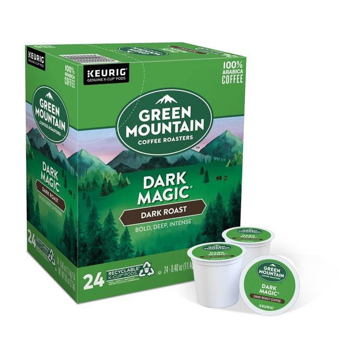 Green Mountain Dark Magic Bold Deep Intense Dark Roast Coffee Pods